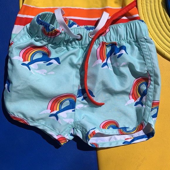 Hanna Andersson 3 piece swim set toddler boy - Picture 2 of 4